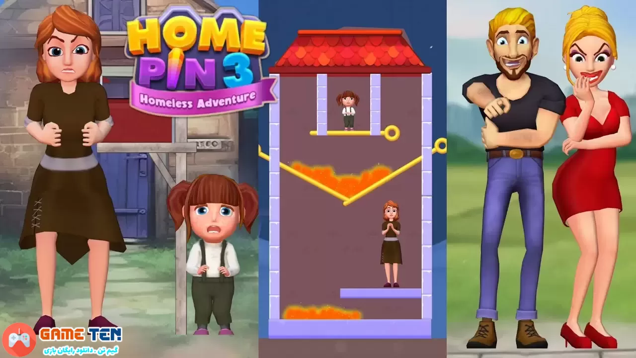 دانلود مود بازی Home Pin 3: Homeless Adventure برای اندروید